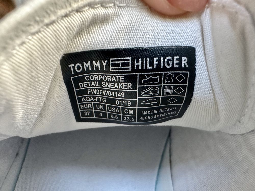 Białe buty damskie trampki sneakersy Tommy Hilfiger