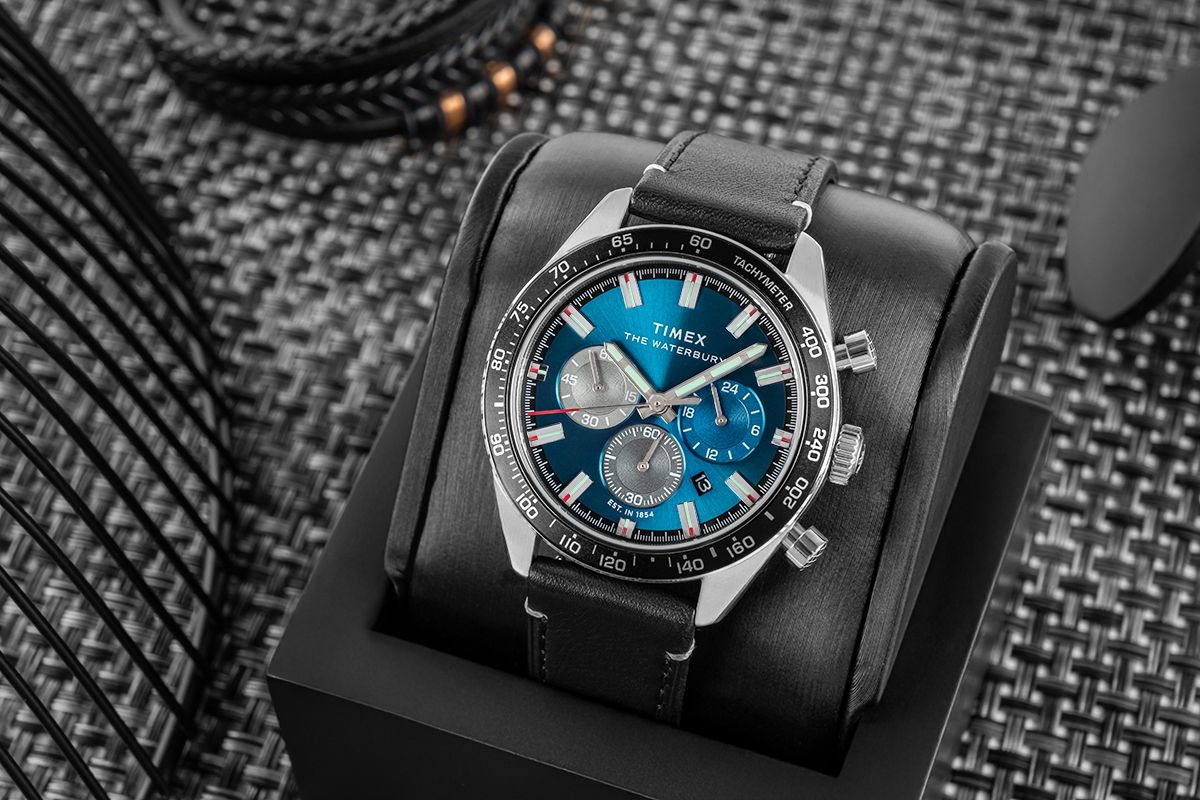 zegarek męski timex waterbury traditional chronograph tw2y18600 + box