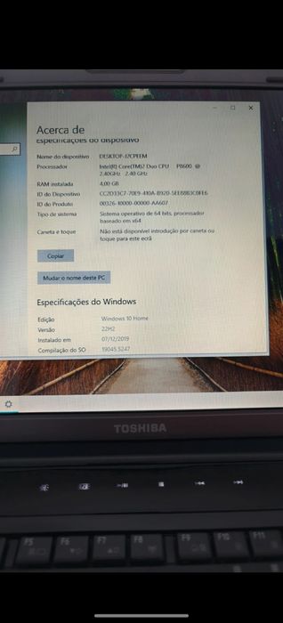 Portátil Toshiba Satellite A300