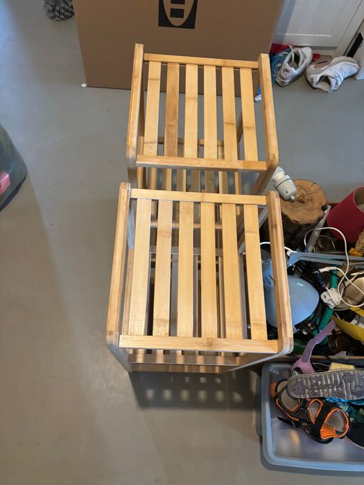 Regały drewniane dwa male