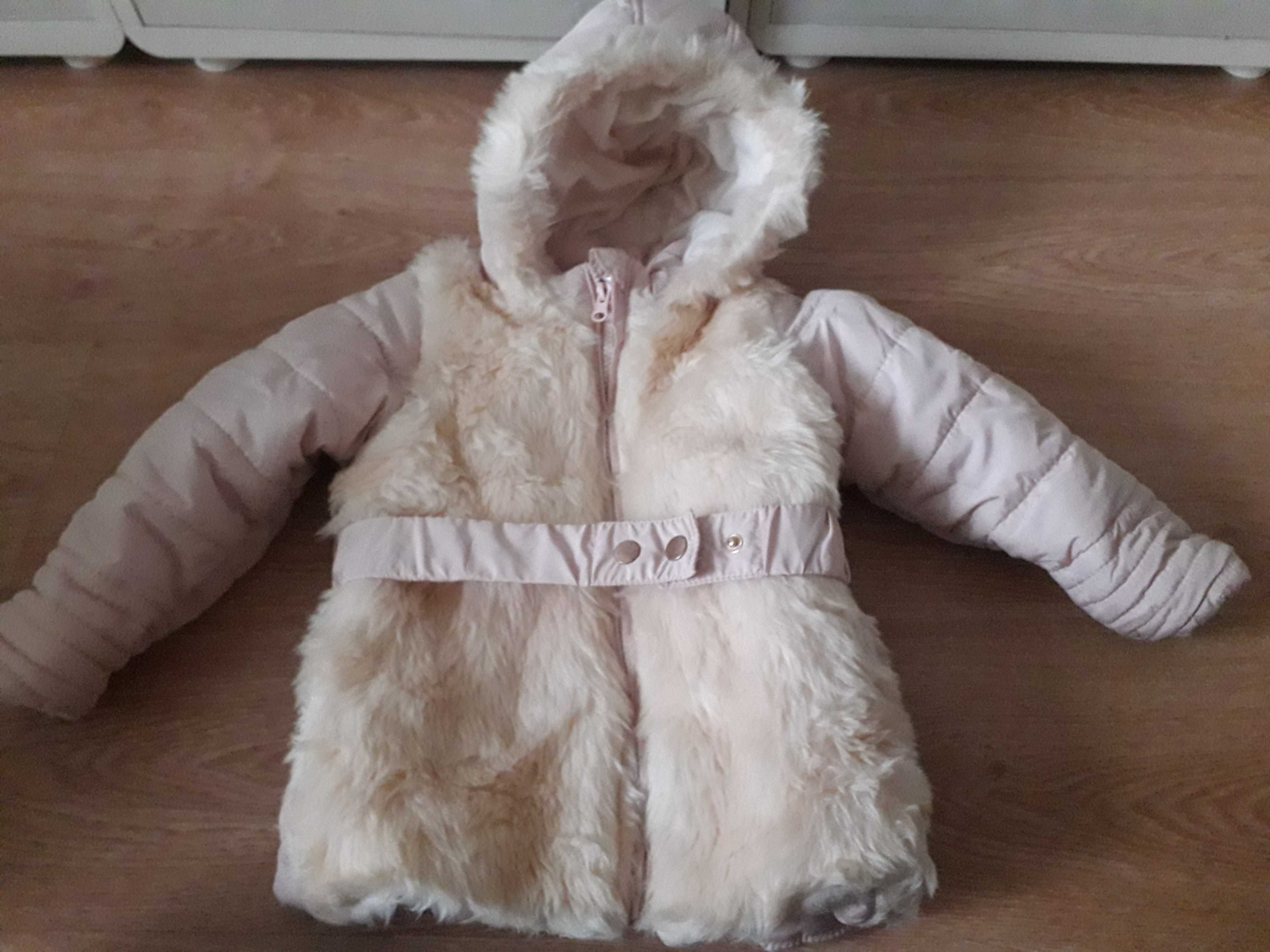 kurtka zimowa płaszczyk z futerkiem 104