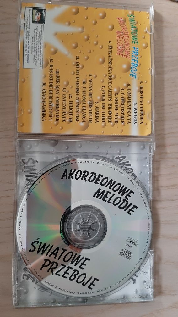 SPRZEDAM płytę CD, przeboje na akordeon