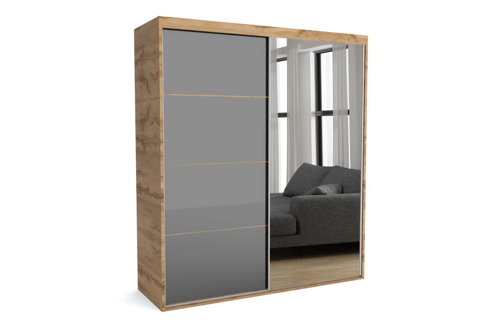 ---PROMOCJA-- Szafa przesuwna na wymiar Mat 7, szer. 100 cm