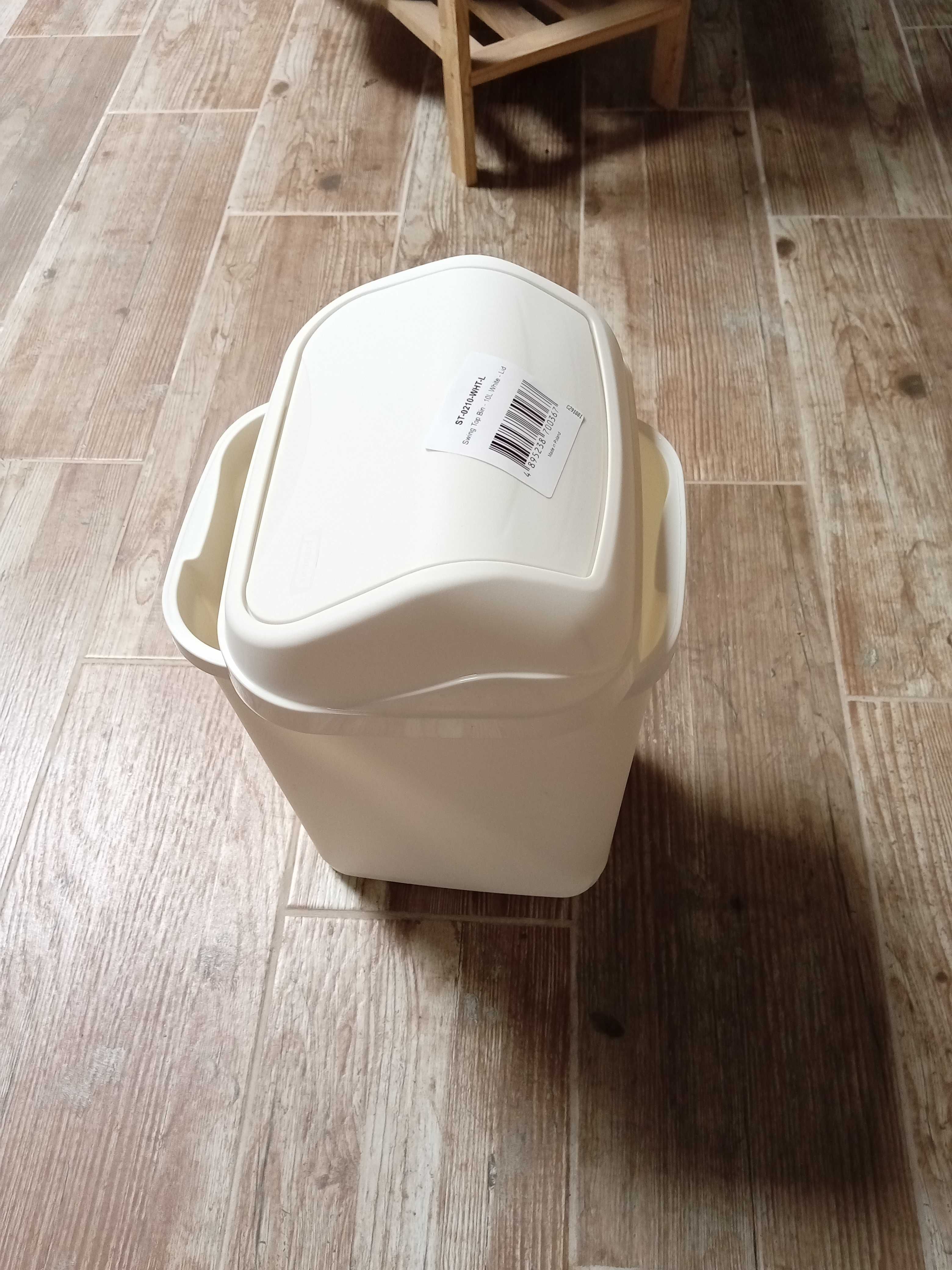 Papeleira com Tampa Basculante - 10L - Branco