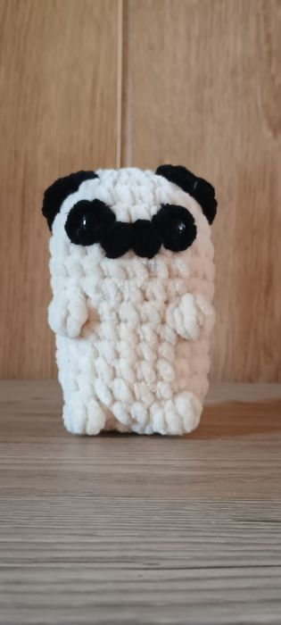 В'язана іграшка Мопс. Іграшка ручної роботи