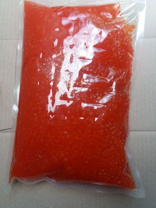 Икра имитированная кеты лососевая кижуч форель осетр