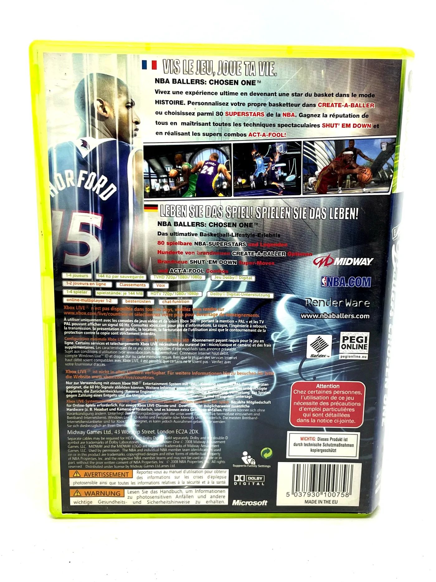 Ballers Chosen One Xbox 360 Po Angielsku