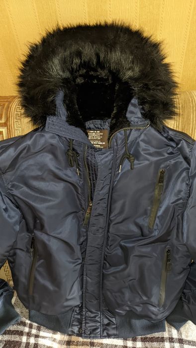 Теплая зимняя куртка-парка TOP GUN N-2B Nylon Jacket (2X/54-56 размер)