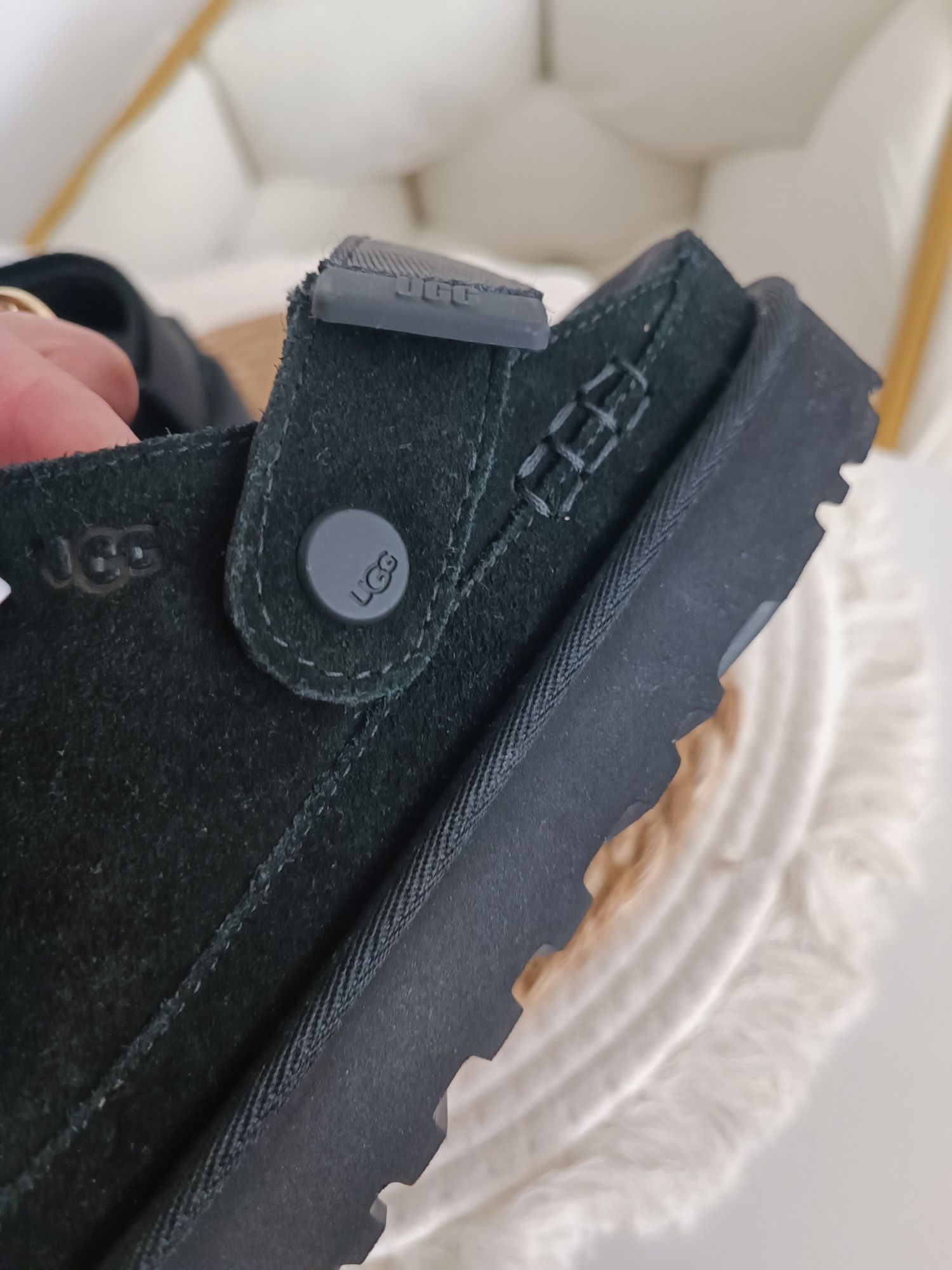 Nowe Ugg Clog klapki zamsz 39