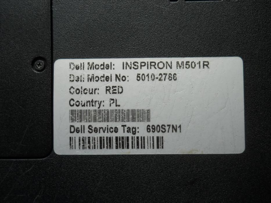 LAPTOP Dell Inspirion M 5010 / M 501 R