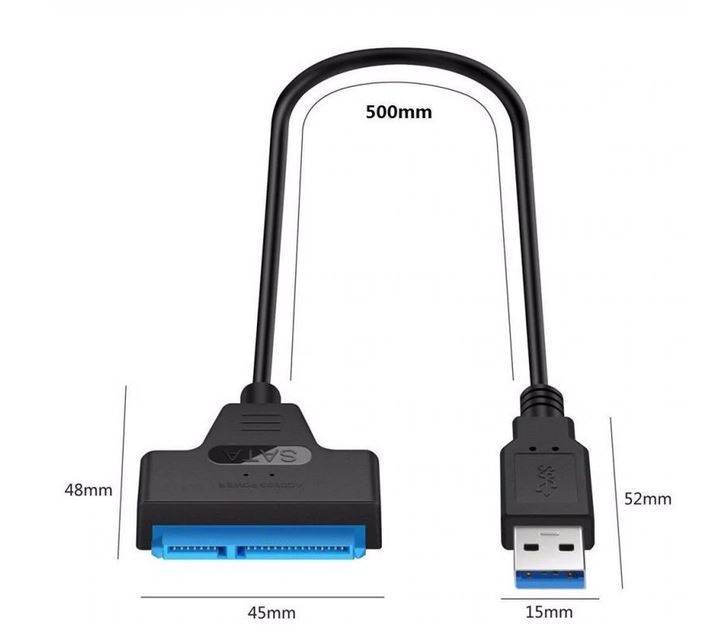 Adaptador SATA para disco 2'5 para USB 3.0