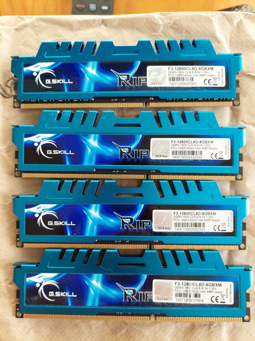 Memória RAM G.Skill RipjawsX Azul 4x 4Gb