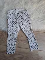 Leginsy H&M w kropki