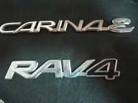 Эмблемы на Тойоту Rav 4 и Carina  E