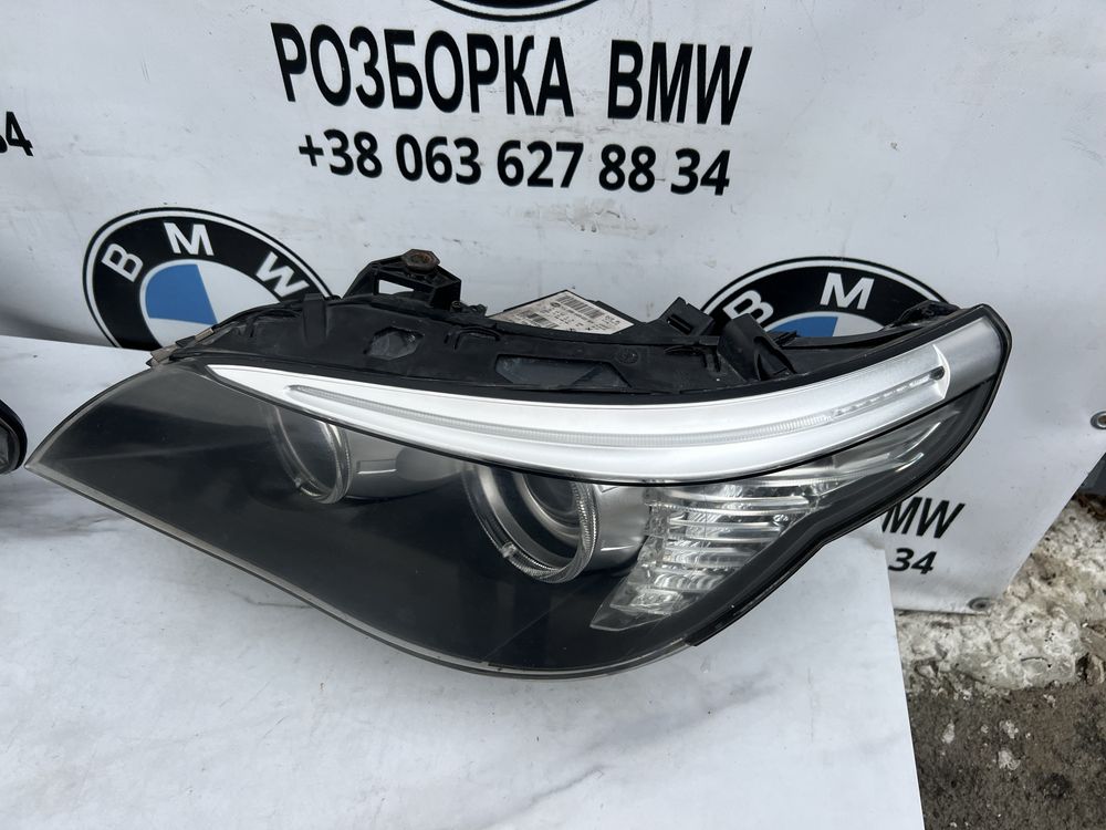 Фари рестайл bmw e60 e61 lci оптика передня