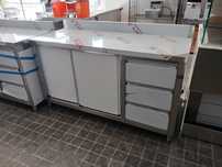 ACM1647 - Bancada de Apoio Inox de 1,5m com Gavetas - NOVA