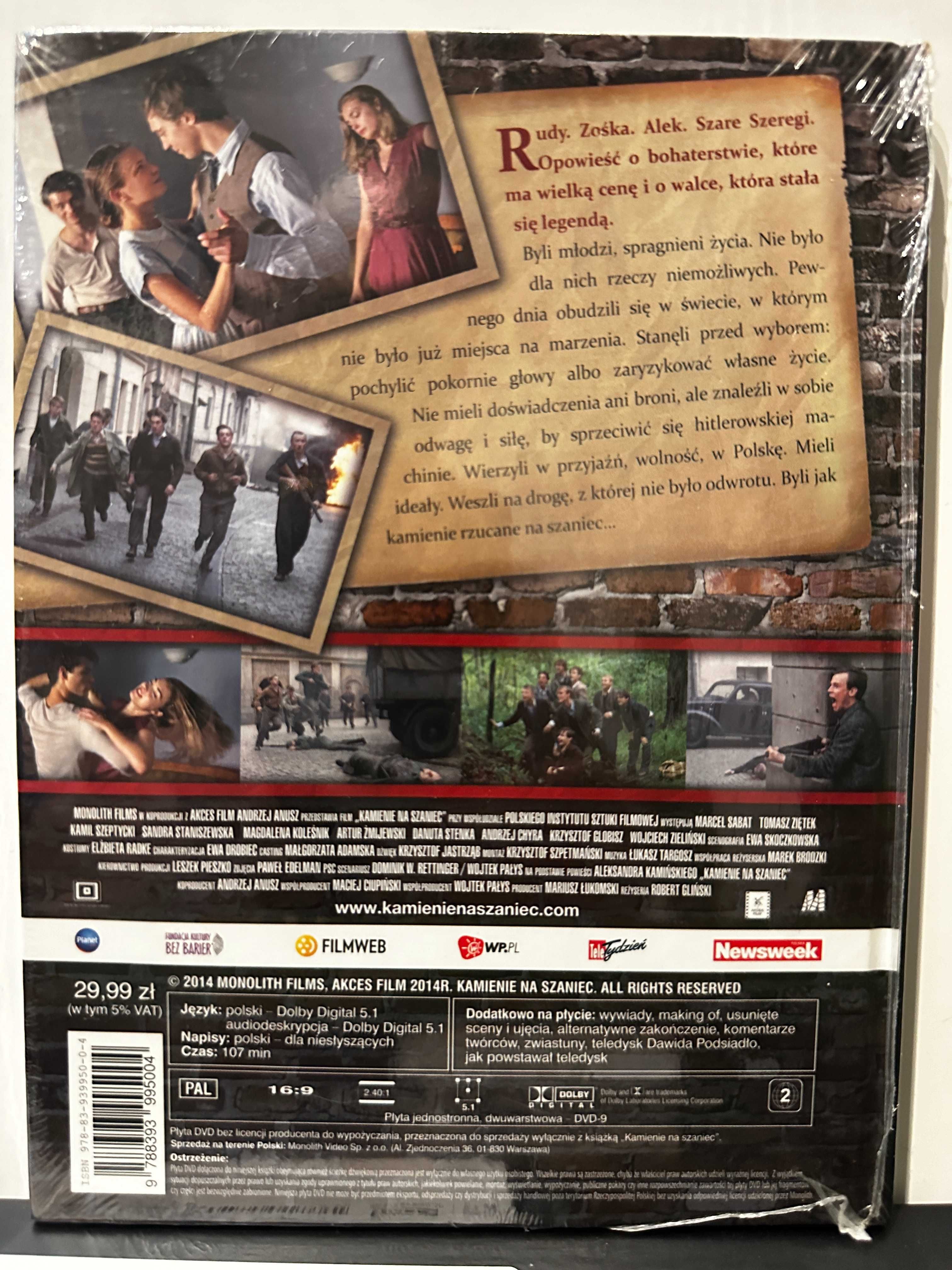 KAMIENIE NA SZANIEC Nowy Film DVD z prywatnej domowej kolekcji