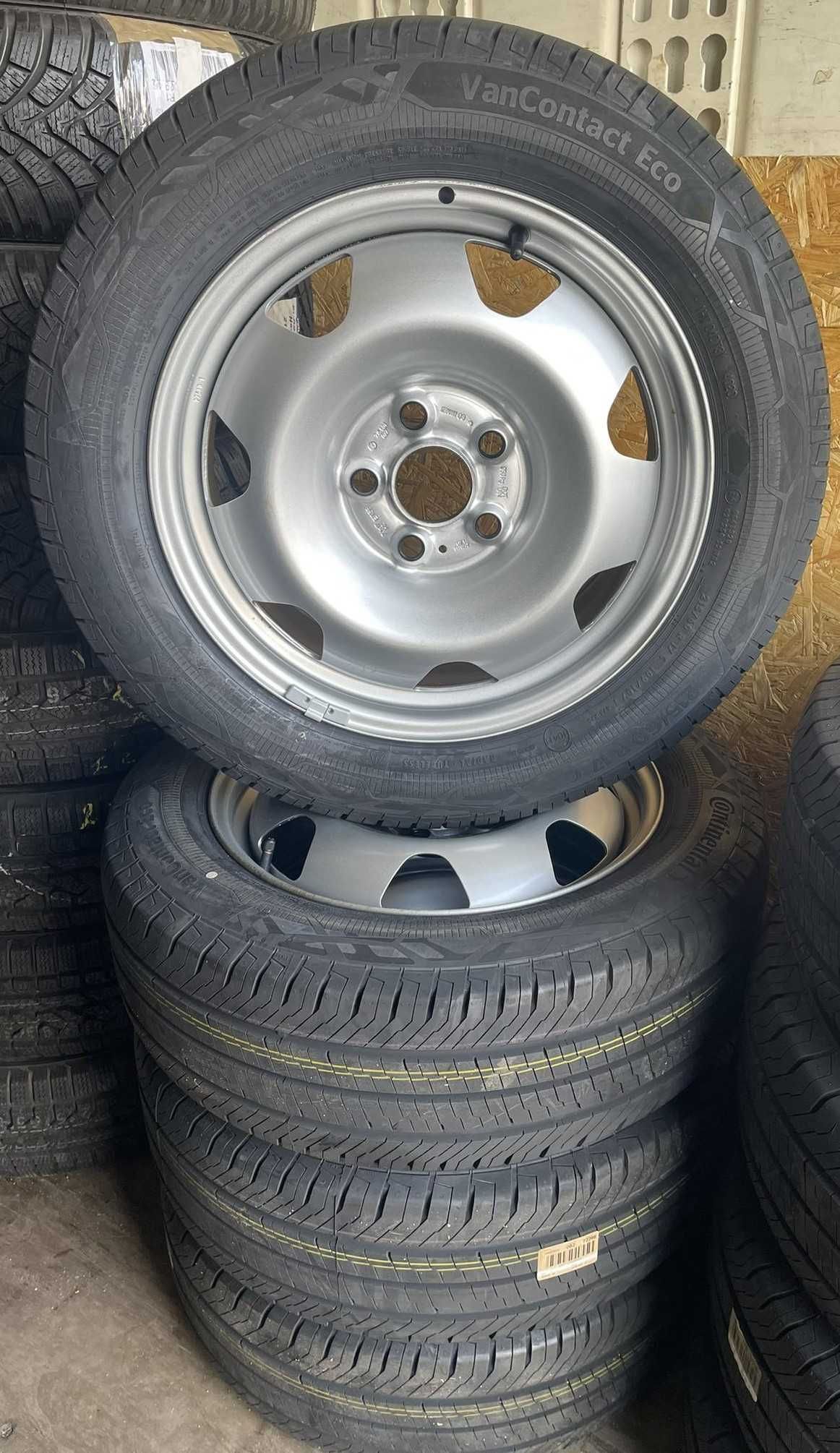 Oryginalne koła 17" VW Multivan, LT, T6 Opony Continental 215/60R16 C