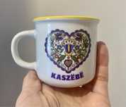 Kubeczek filiżanka serce Kaszebe ceramika