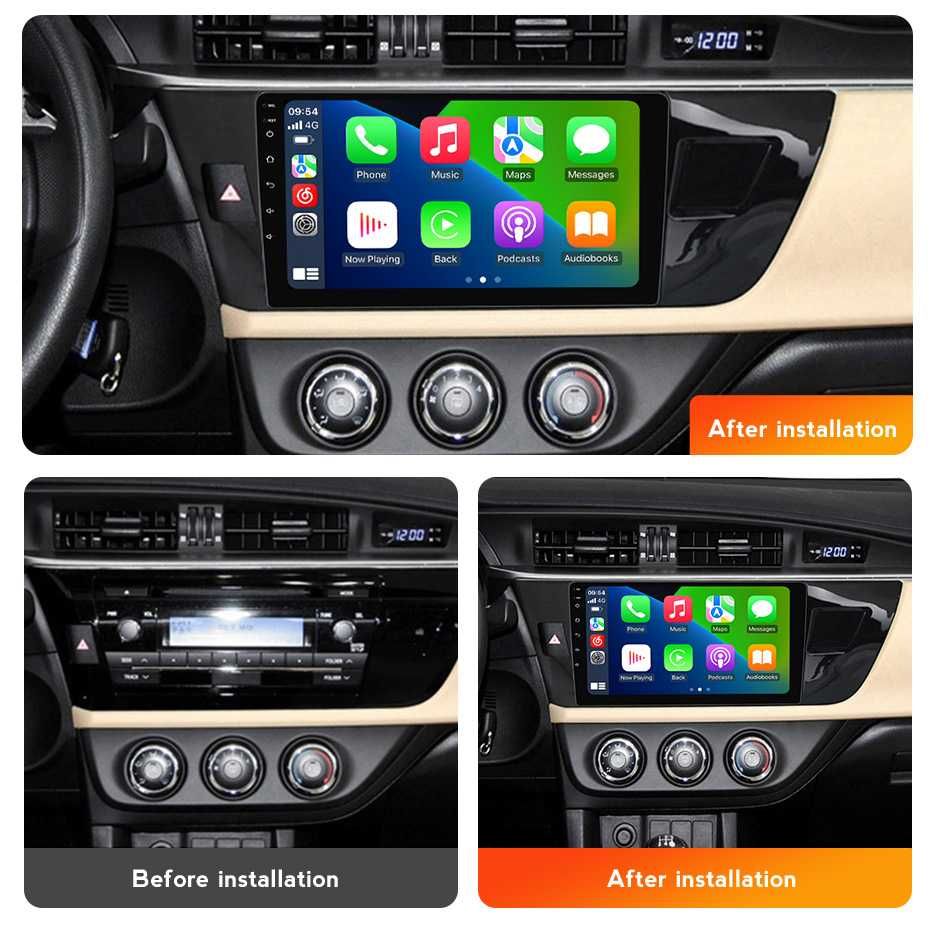Штатна магнітола Toyota Corolla 2013 2017 E170 GPS навігація андроїд
