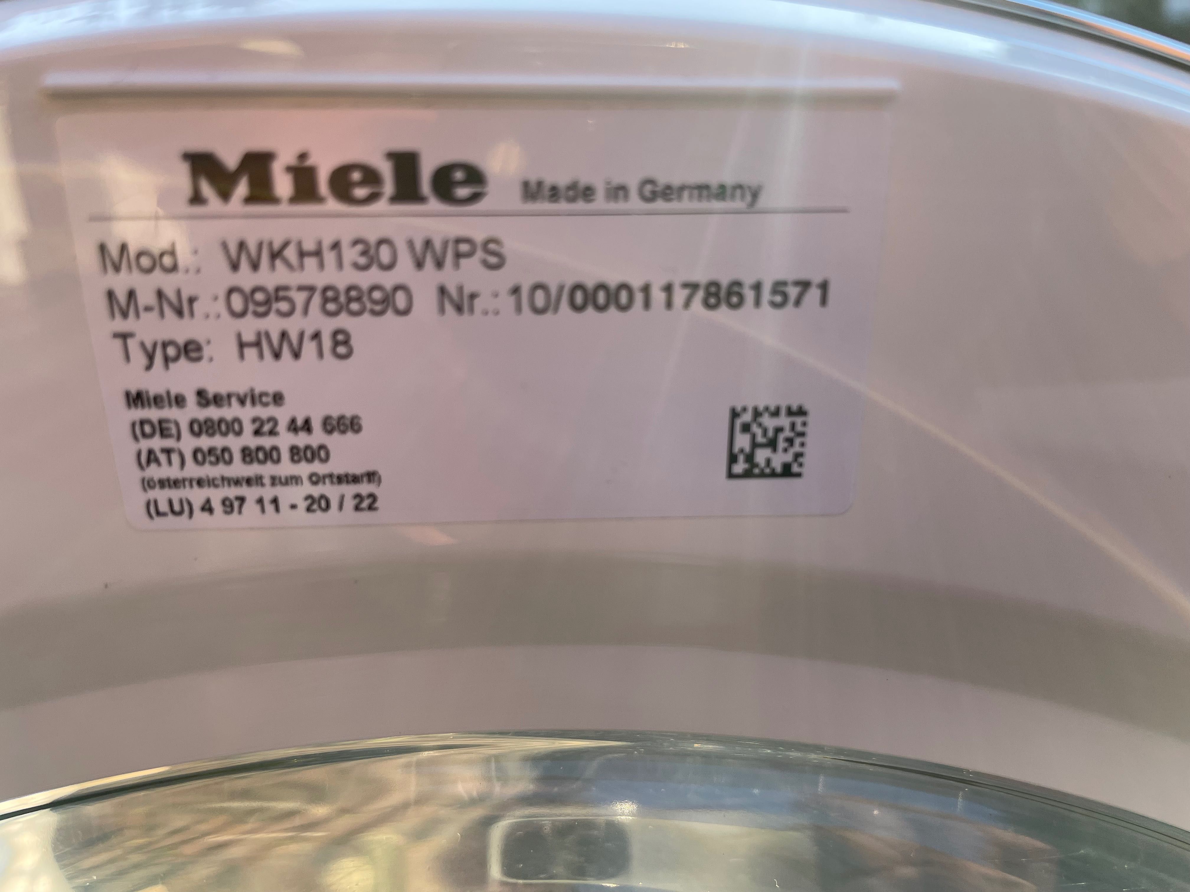 Pralka Miele wkh130 wps