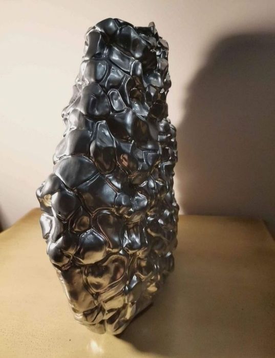 *Jarra decorativa em cerâmica,  pintada à mão *