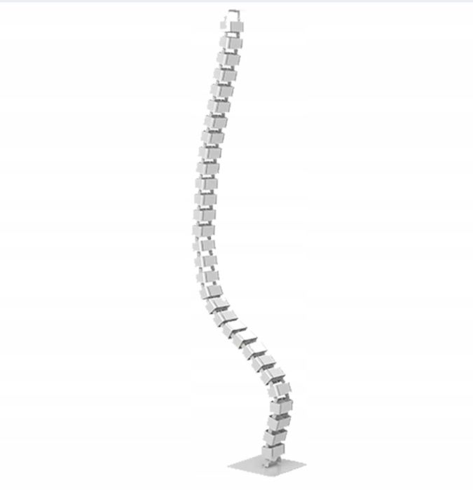 Maskownica do kabli / kręgosłup kablowy – biały, 132,5 cm