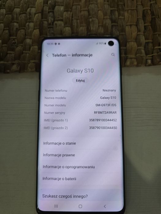 Samsung Galaxy S10 stan bardzo dobry + 3 szkła