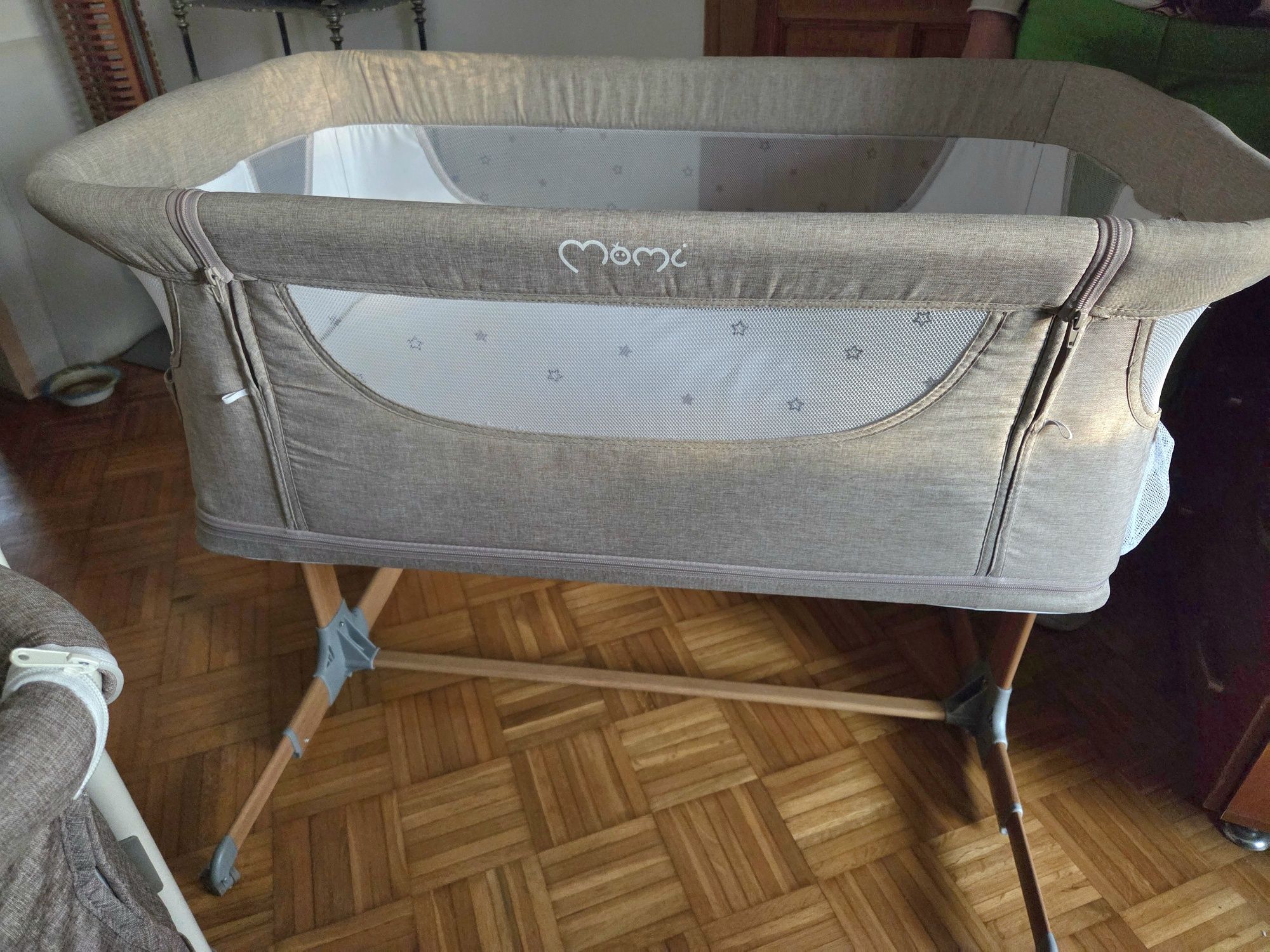 Dostawka łóżeczko beżowe momi