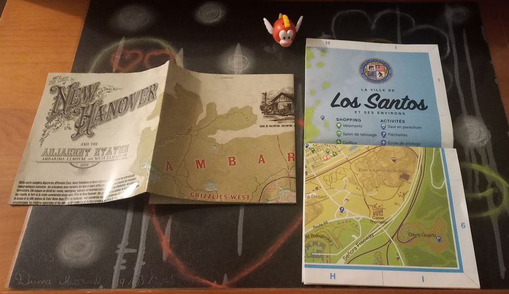 2 mapas jogos GTAV e Red Dead Redemption 2