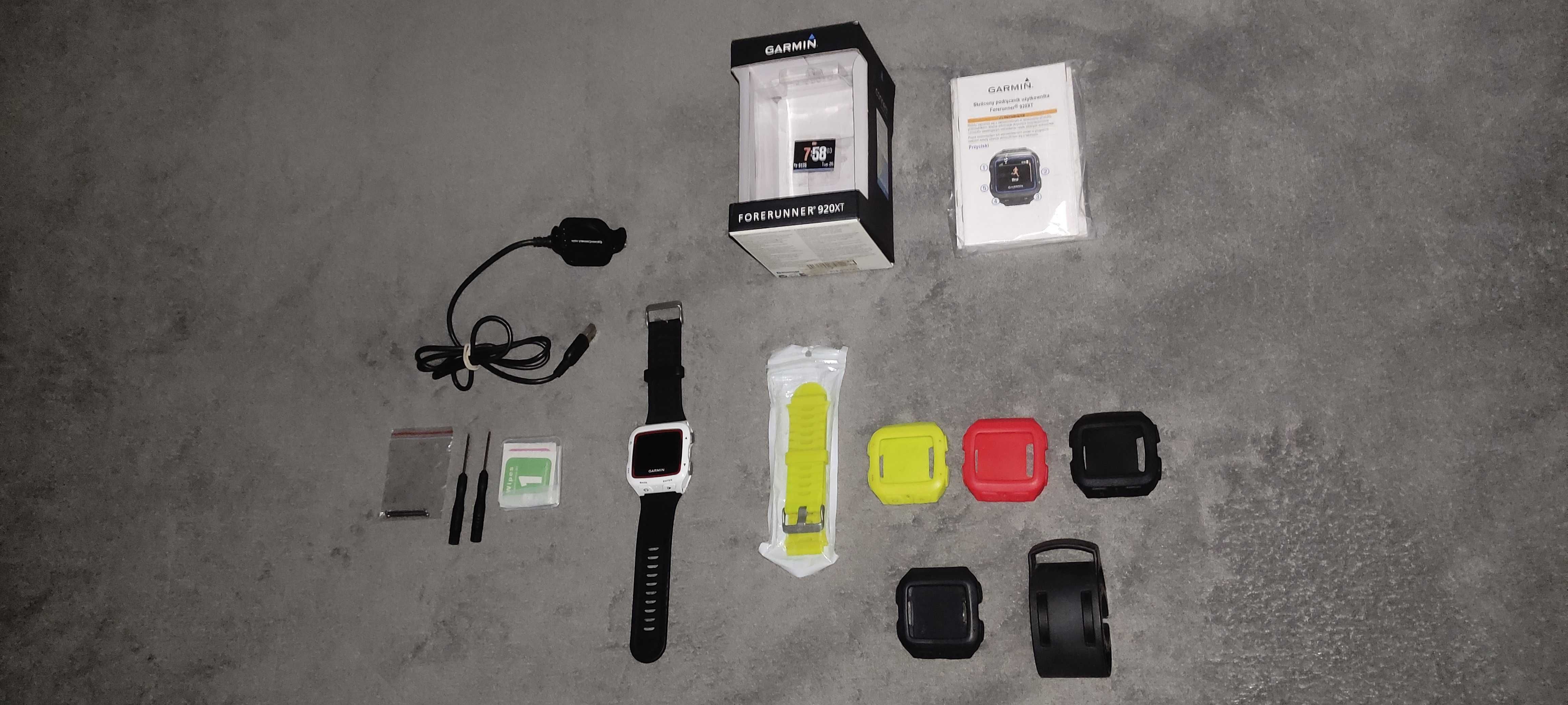 Zegarek Garmin Forerunner 920XT Zestaw + dodatki