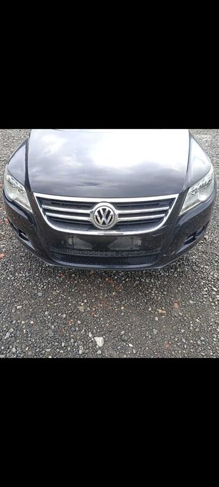 VW Tiguan I 5N 2.0 TDI Przód Maska Zderzak Wzmocnienie Chłodnice *