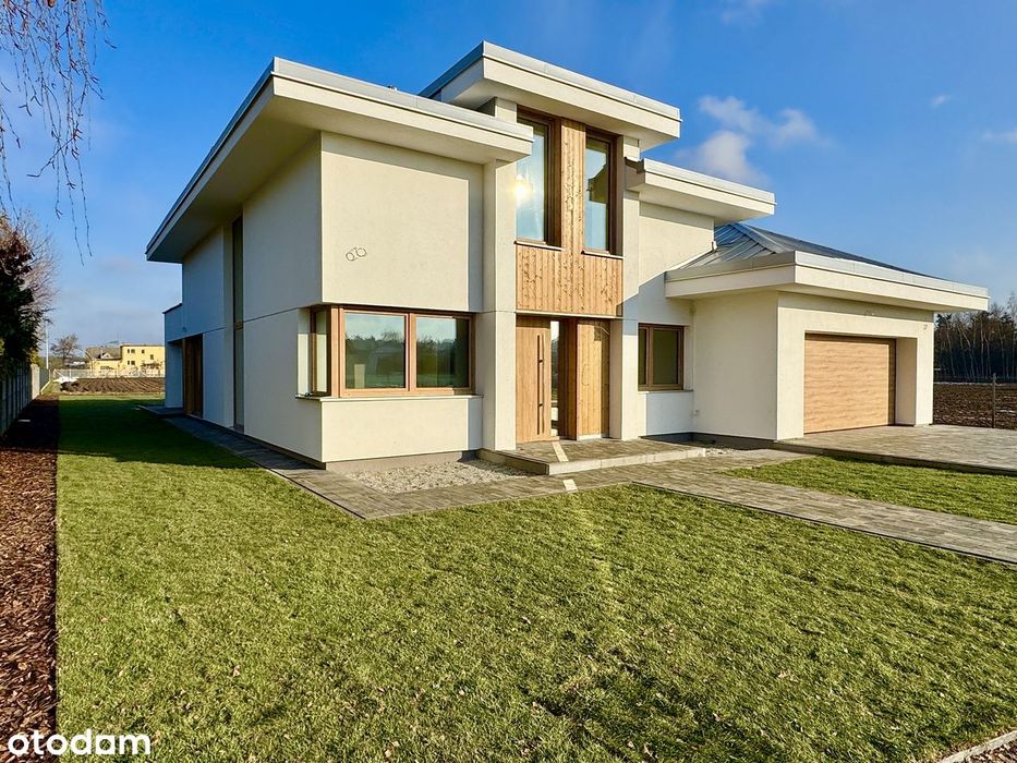 Zakrzewo - DOM 251m2 z salonem 65m2!! działka 1088m2, podwójny garaż