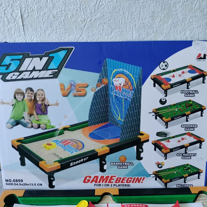 Настільний більярд, баскетбол, хокей, футбол