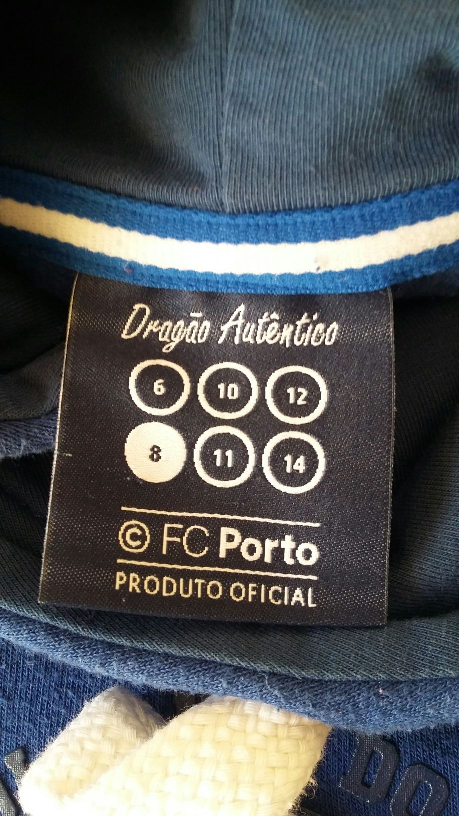Camisola com capuz 8 anos Oficial FCPorto