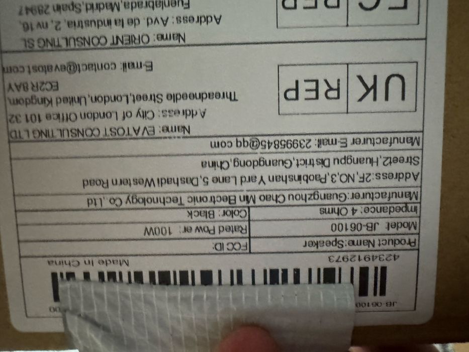 Głosnik 100w 4o NOWE!