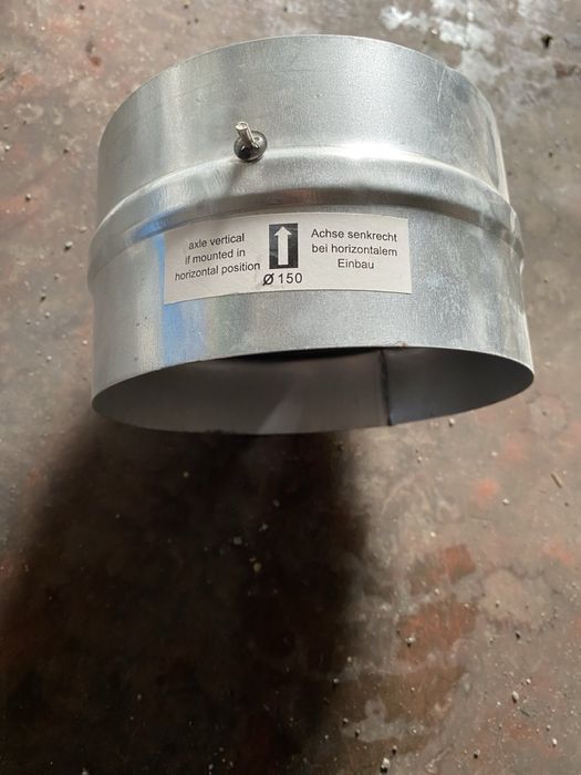 зворотний клапан для вентиляційних систем 150мм