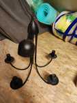 Lampa pięcioramienna czarna