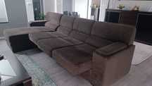 Sofá com chaise long (320x150 cm)