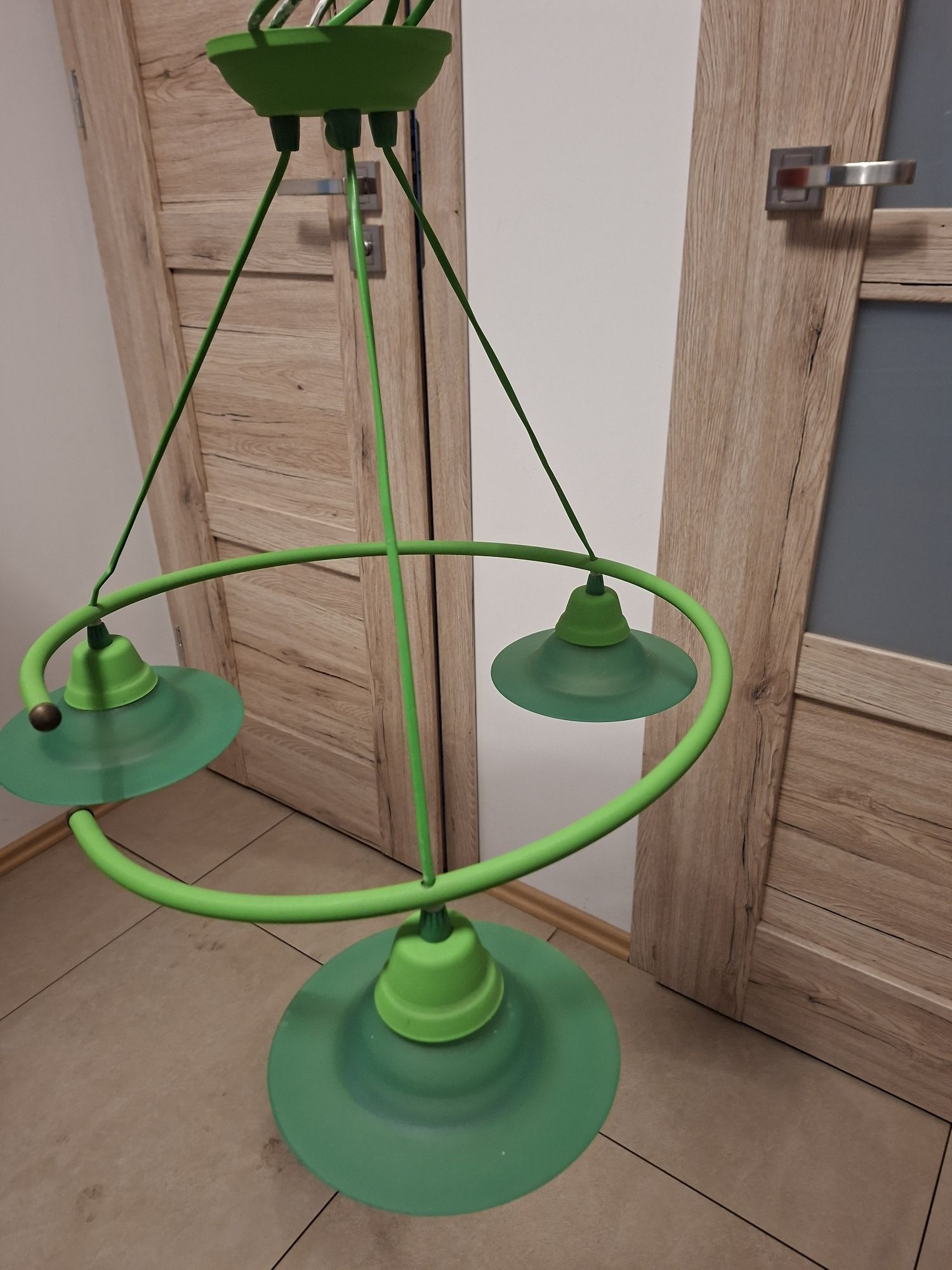 Lampa sufitowa zielona