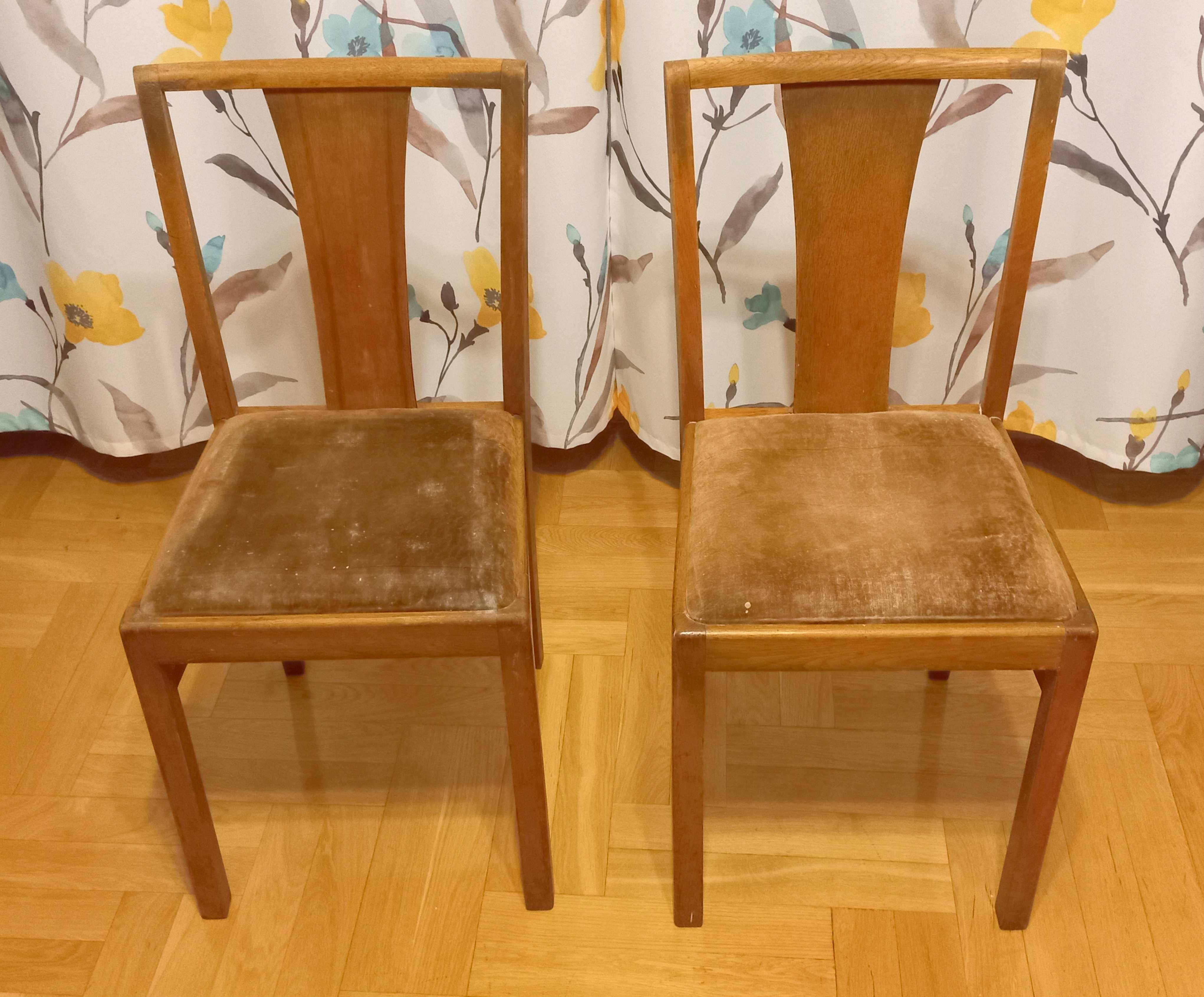 4 Krzesła - polski Design, PRL '60 Vintage do odnowienia renowacji