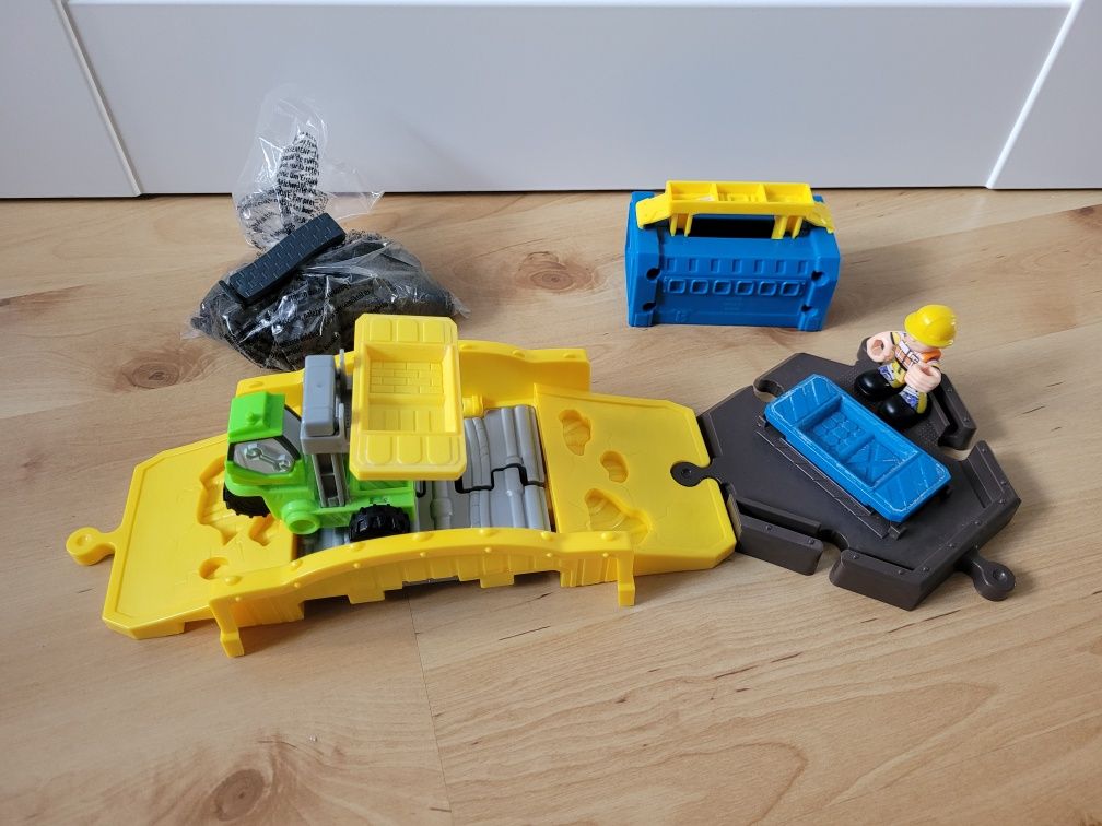 Bob Budowniczy plac budowy naprawa mostu piasek kinetyczny FisherPrice