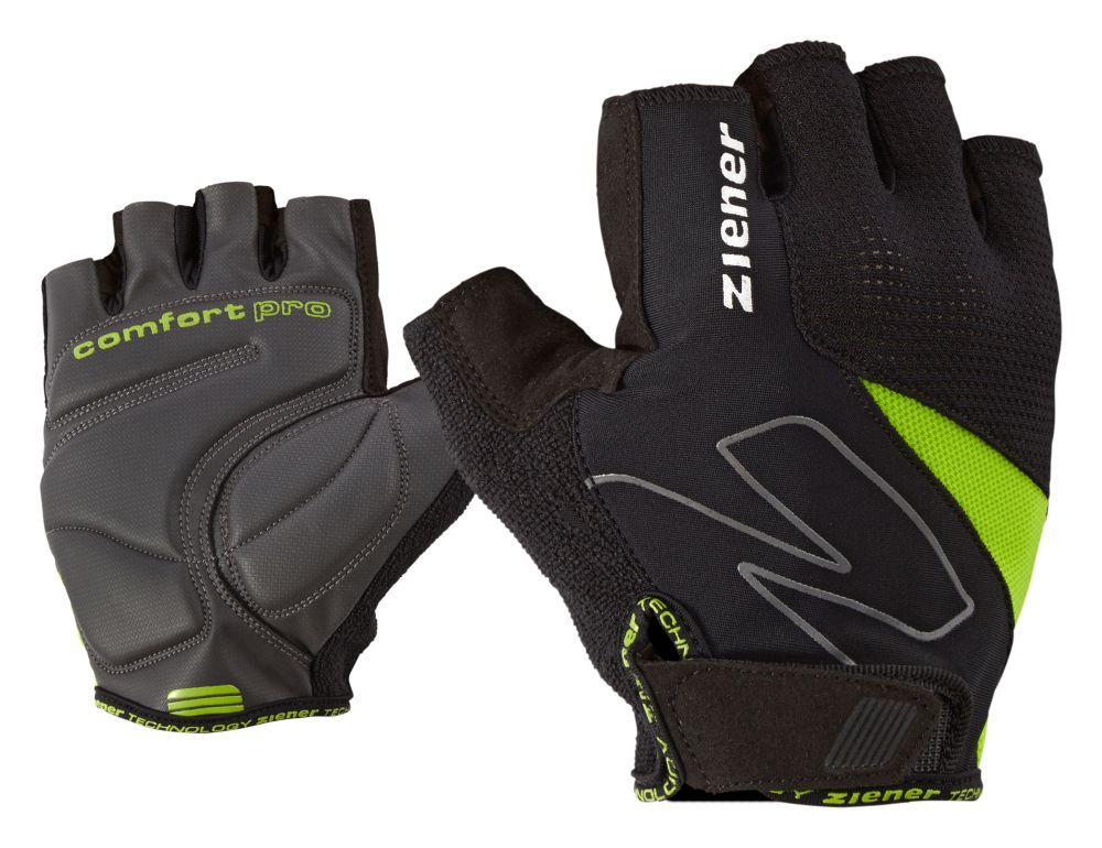 ZIENER CRAVE Lime Green Rękawiczki Rowerowe 8,5