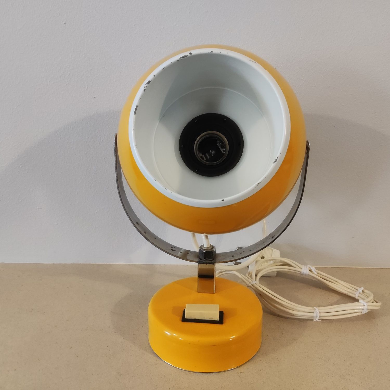 candeeiro modernista (Eyeball) Amarelo - vintage
