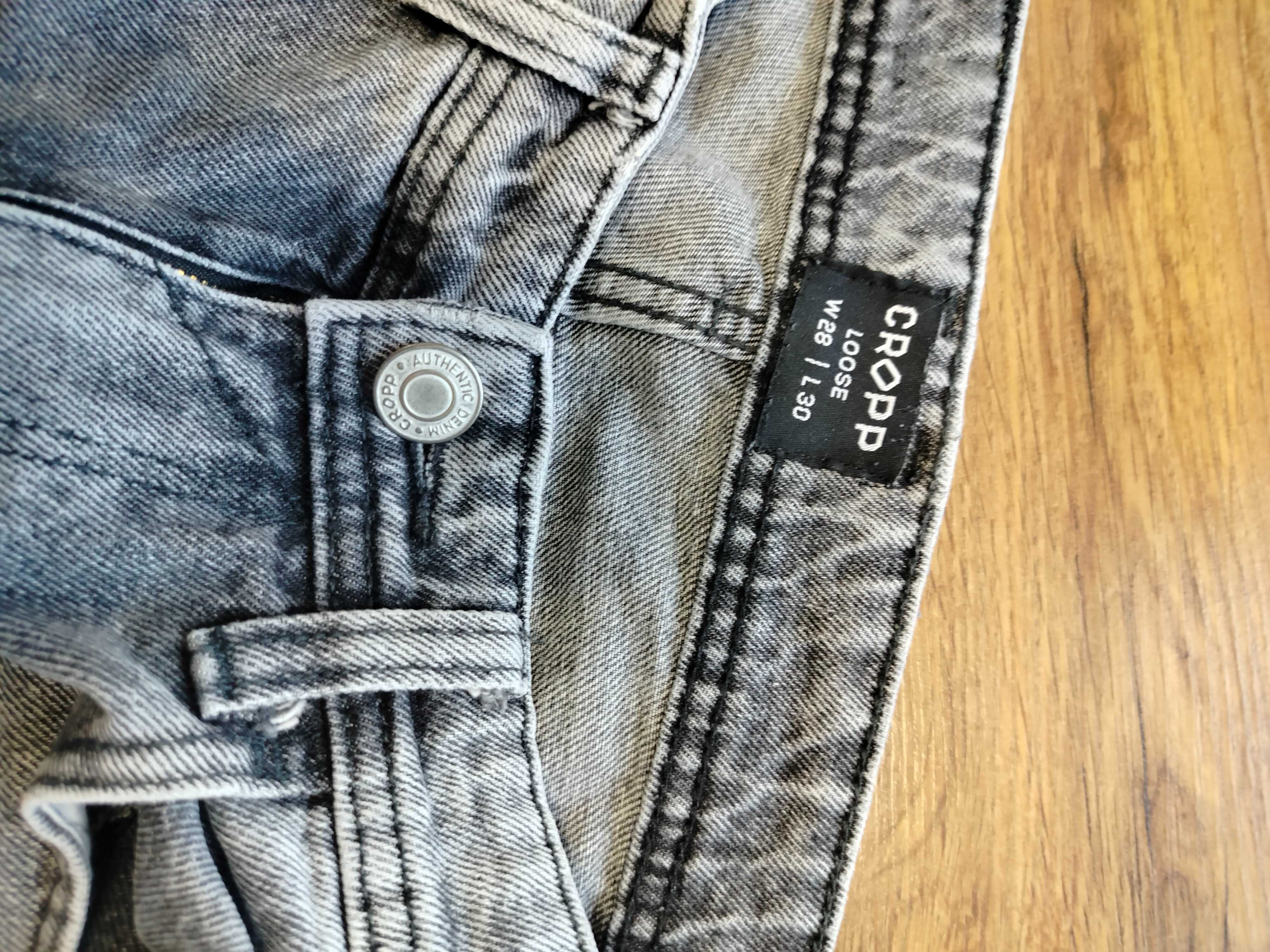 Spodnie jeans Cropp W28 L30 loose buggy szerokie nogawki