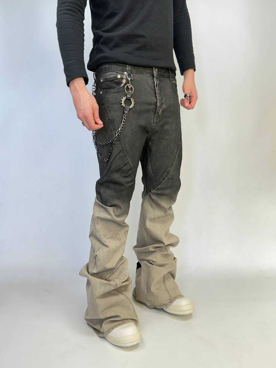 Rick Owens DRKSHDW джинсы flared джинси штани штаны черные клеш кльош
