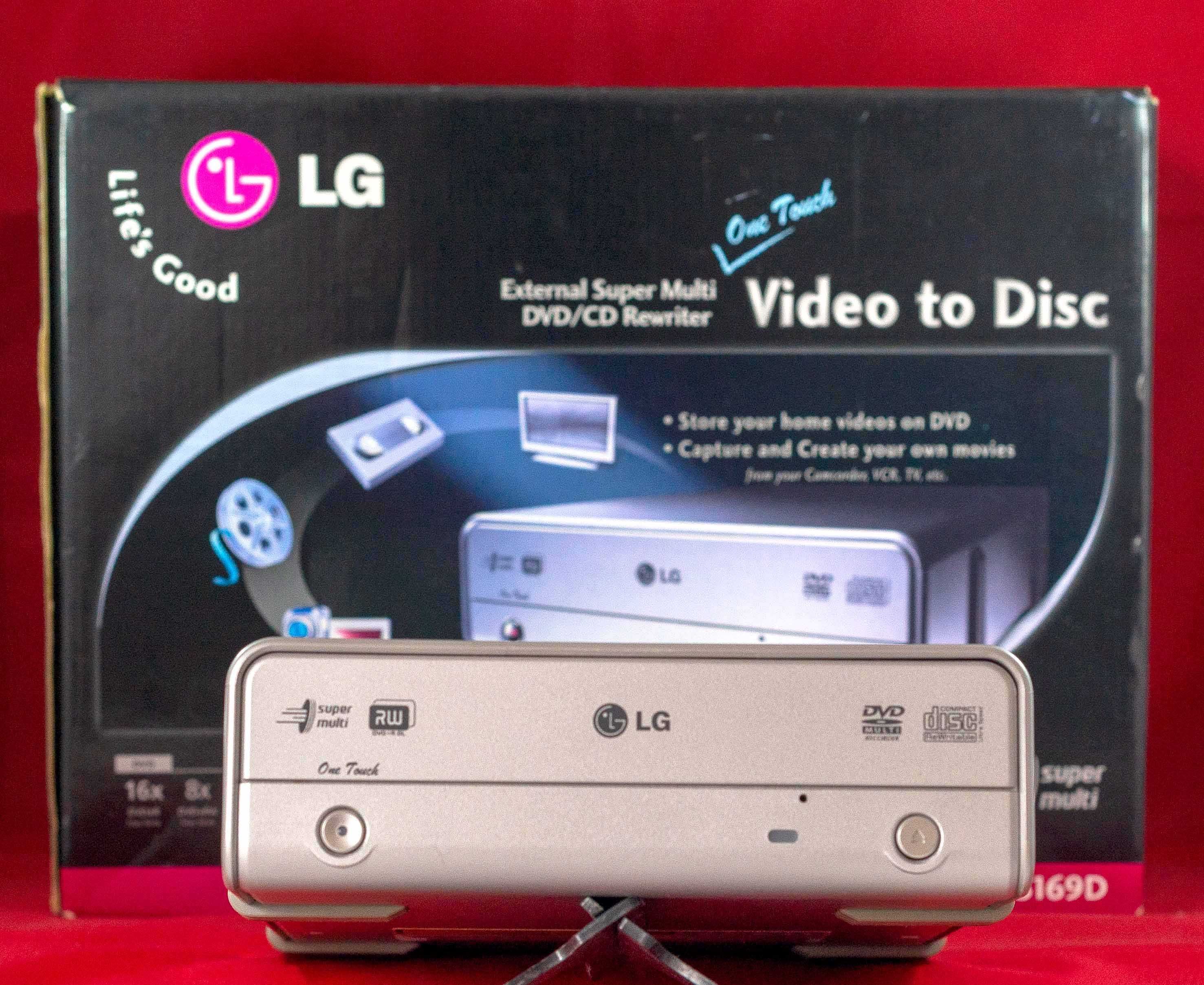 Leitor Gravador DVD Externo LG