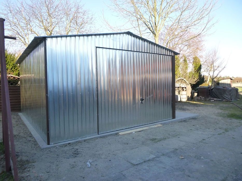 Garaż Blaszany Blaszak na budowę Garaże blaszane WZMOCNIONE producent