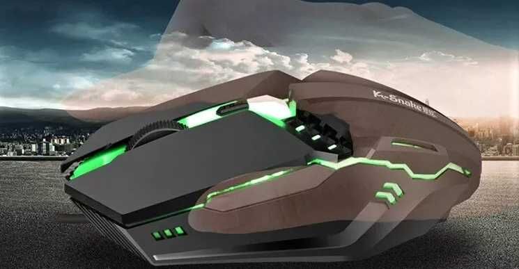 Проводная игровая мышь USB с регулируемой светодиодной подсветкой