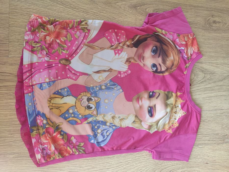 T-shirt dziewczynka lato File Kids 110 ELSA i Anna